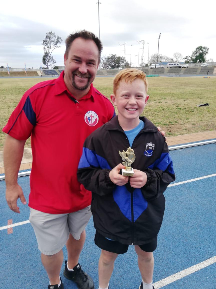 Caleb Sweetnam as Junior Victor Ludorum and Best Performed Athlete at KZN CSSA