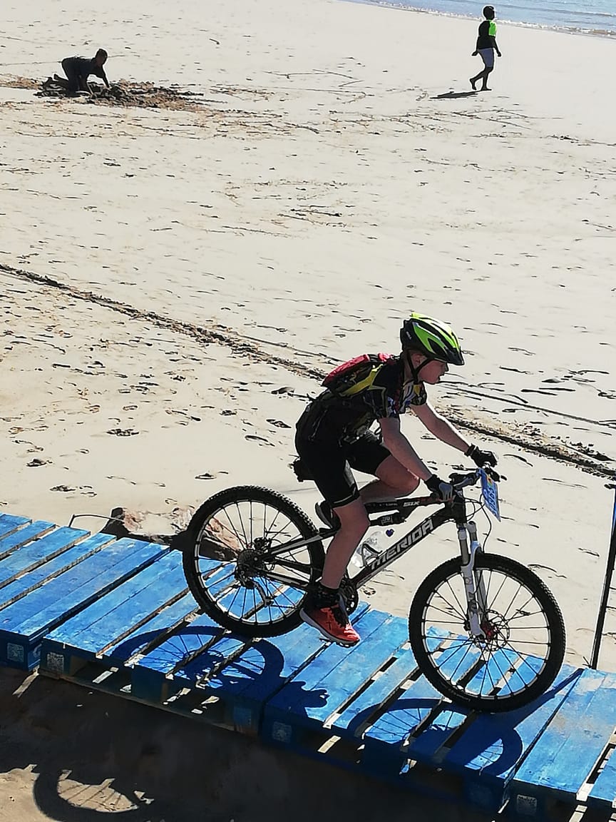 Caleb Sweetnam came 4th in his category in the 28km race