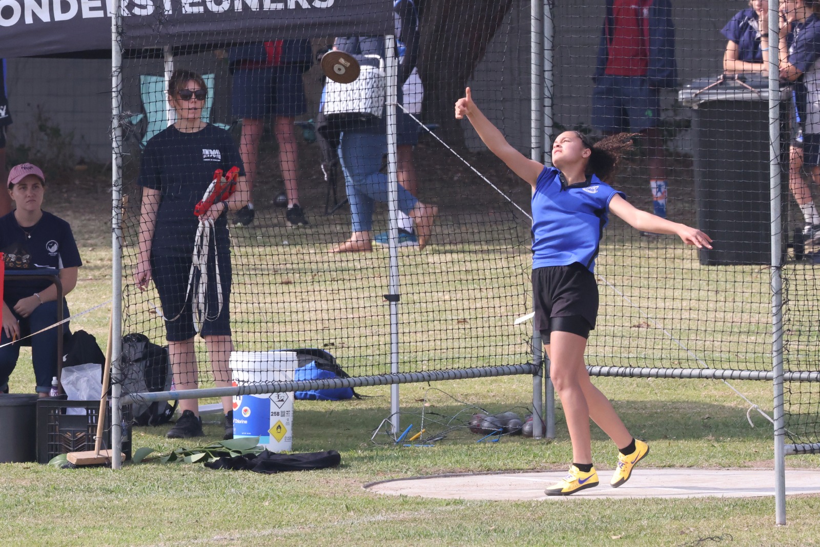 Clinné 1st in Girls U16 Discus