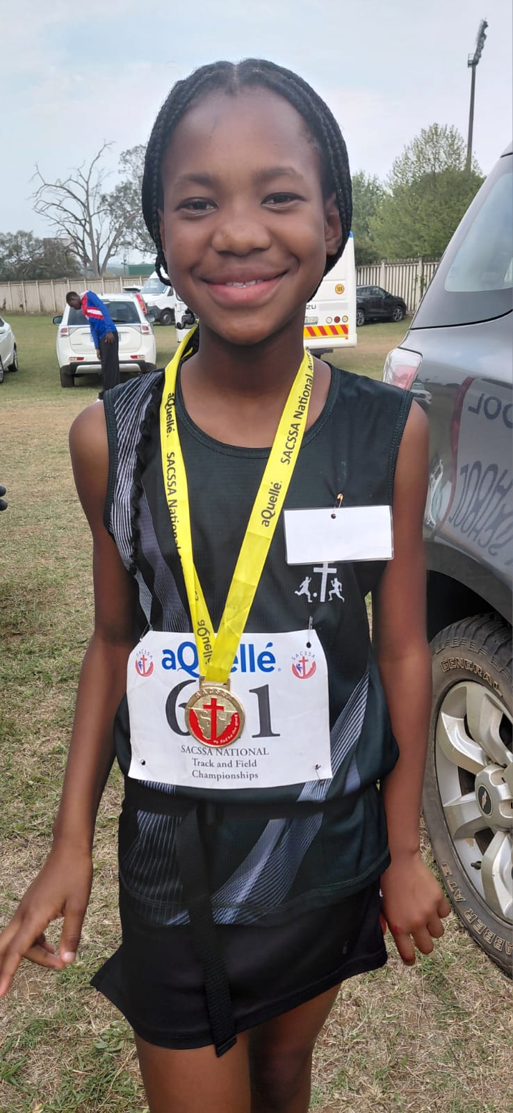 Liphathwe Thafeni qualified for SACSSA in the Girls U10 High Jump