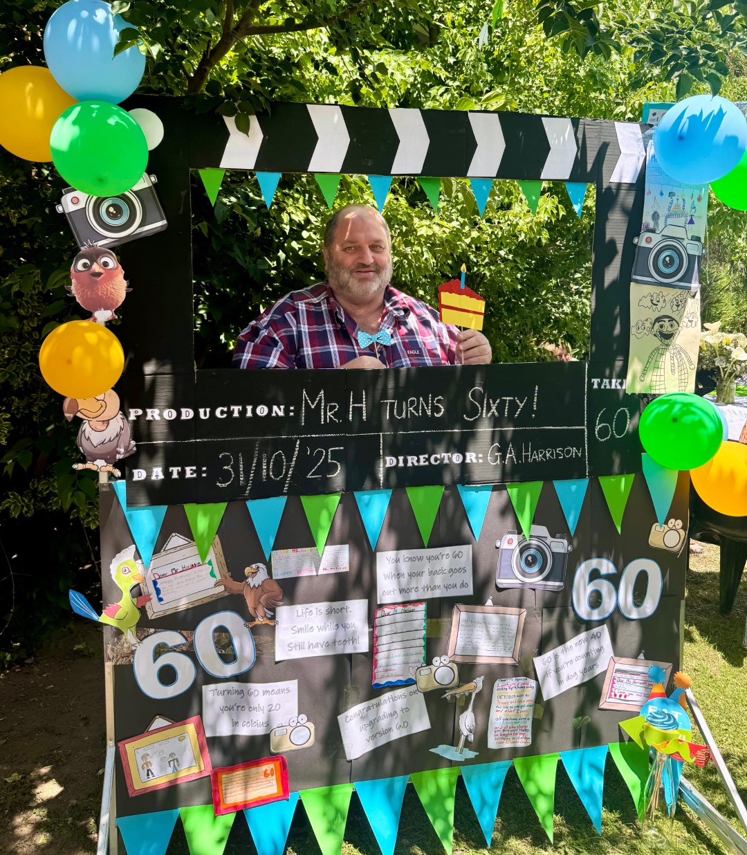 Mr Harrison turns 60